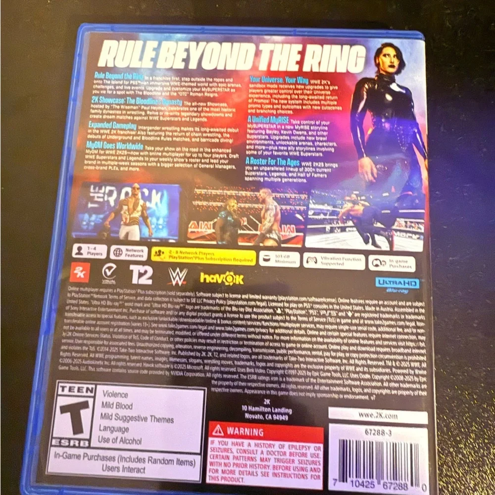 WWE 25 for PS5 - Blue Case